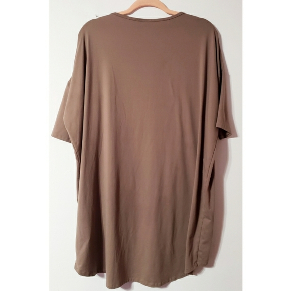 NWOT LulaRoe Tan high low Tunic Top size Large - Picture 4 of 4